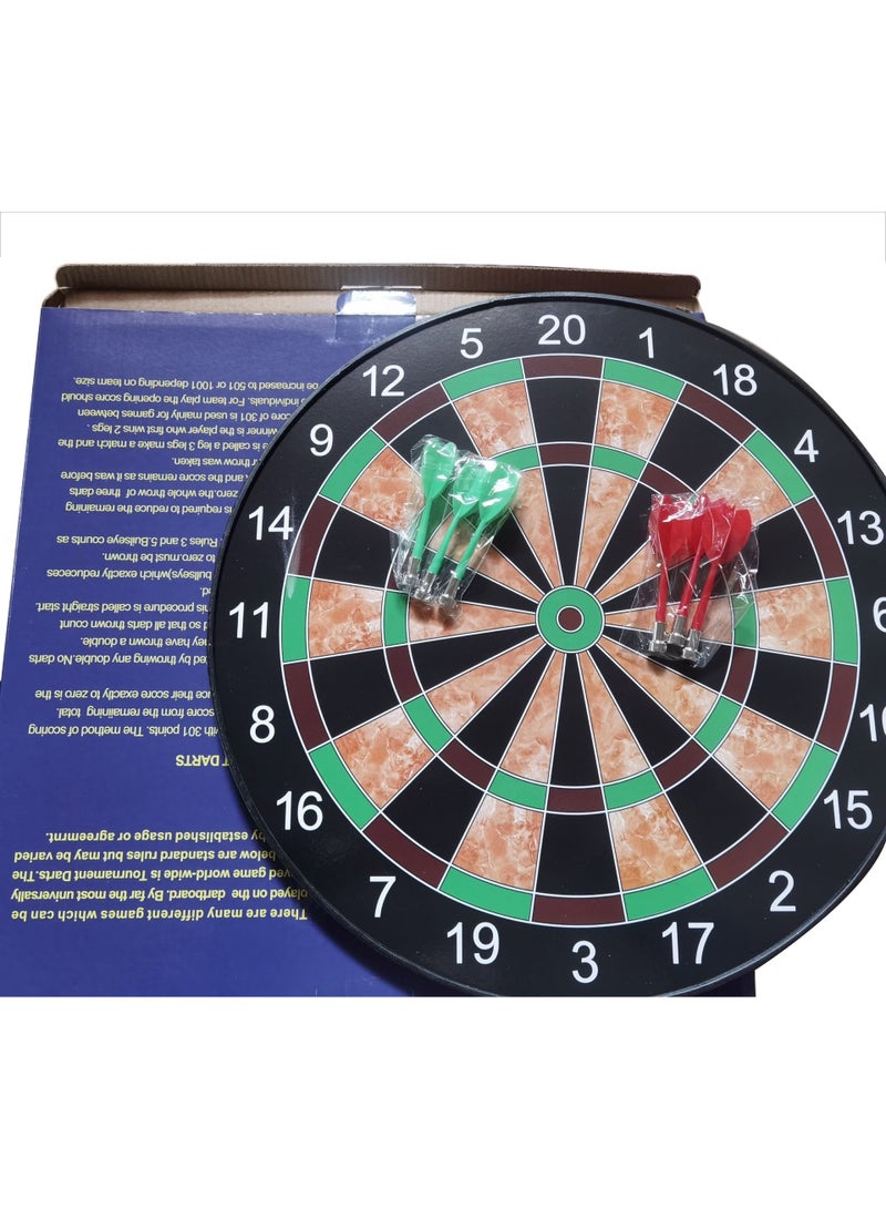 Family Indoor Games Set - Double Sided Magnetic Dart Board with Safe Darts for Living Room & Kids Room - Image 2